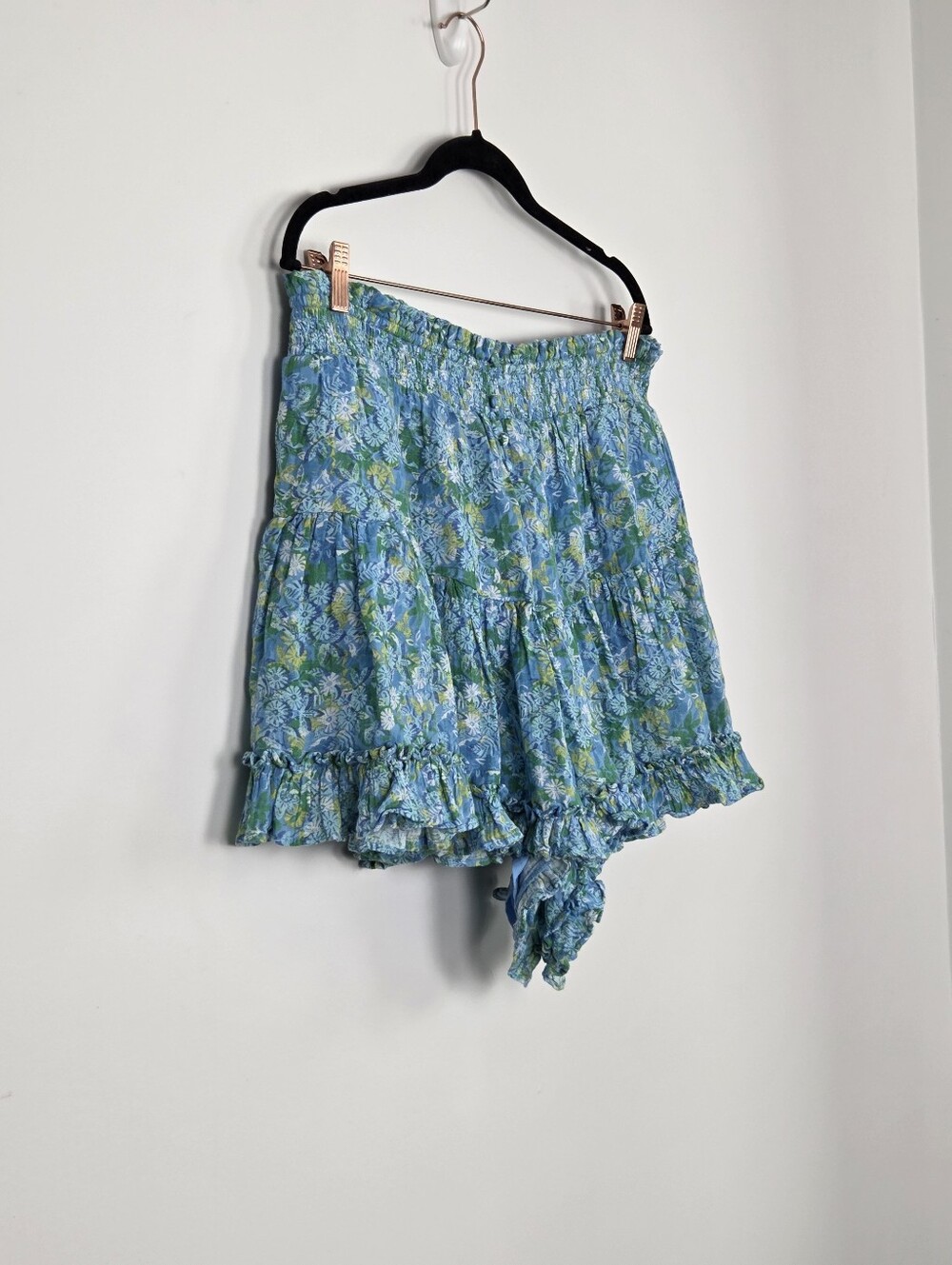 American Eagle Outfitters Blue Green Floral Short Skort/Skirt Size XL - Picture 4 of 14